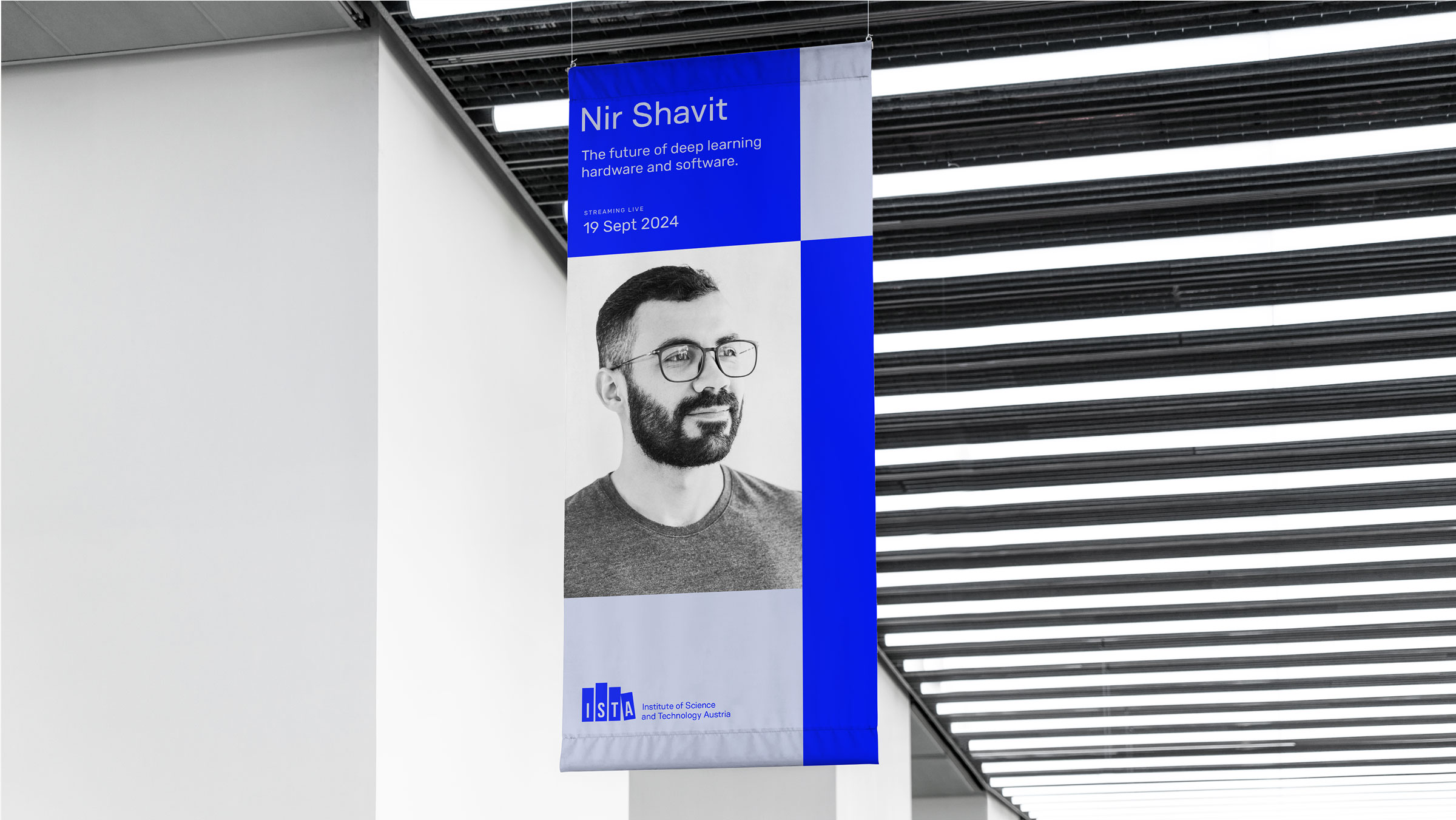 Example event banner in blue palette.